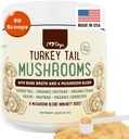 iHeartDogs Turquía Tail Mushroom for Dogs for Lumps, Bumps ' Lipomas with Bone Broth and 6 Mushroom Blend Powder