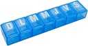 EZY DOSE Weekly (7-Day) Pill Organizer, Vitamin Planner, and Medicine Box, Small Compartments, Color May Vary, Spanish Imprints