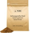 PURE ORIGINAL INGREDIENTES Ashwagandha (1lb) Natural y Puro, Vegan, Libre de gluten, Lab-Verified