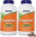 Ahora Cayenne (Capsicum annuum) 500 mg, 360 Veg Capsules (Pack of 2)