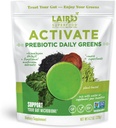 Superalimentos Laird Activar Prebióticos Verdes Powder Suplemento de Bebida, Himalayan Shilajit Polvo y Mushrooms funcionales, soporta el microbioma Gut, 4.2 bolsa de Oz, Pack de 1
