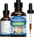 Pet Wellbeing Smooth BM Gold for Cats - Gentle Constipation Relief for Felines - Natural Herbal Suplemento 2 oz (59 ml)