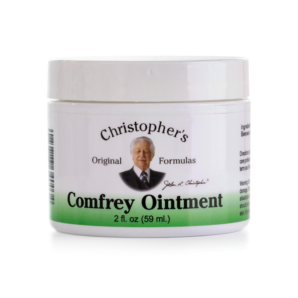 Christopher's Original Formulas Comfrey Ointment, 2 Ounce – Herbal Ointment with Organic Comfrey Leaf in a Natural Beeswax and Olive Oil Base
