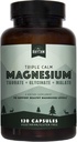 Natural Rhythm Triple Calm Magnesium 150 mg - 120 cápsulas – Magnesium Complex Complejo Suplemento compuesto con Magnesium Glycinate, Malate y Taurate. Calming Blend for Promoting Rest and Relaxation.