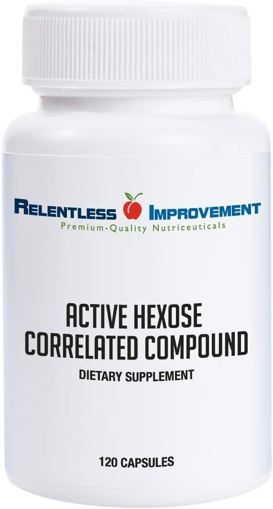 Active Hexose Correlated Compound Natural Immune Support Mushroom Extract Blend 120ct Support for Viral, NK Cell & Immune Boost, Compare con AHCC