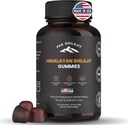 Pure Sundried Himalayan Shilajit Gummy for Men ' Women ← Orgánica Shilajit Gummies ← Natural 85 Plus Trace Minerals Fulvic Acid TEN Energy, Immunity TEN-Free 60 Saludable Gummy