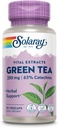 SOLARAY Green Tea Extract 250 mg - Extracto de té verde decaffeinado - Suplementos de EGCG - Garantizado para contener 63% Catechins - Vegan, garantía de 60 días, 30 Servimientos, 30 VegCaps