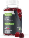 Viteey Prebiotic Fiber Gummies for Adults, 4g - Gut Health & Digestive Soluble Fiber Supplement Gummies - Zero Sugar Añadido, Vegan, Gluten-Free - 60 Condes