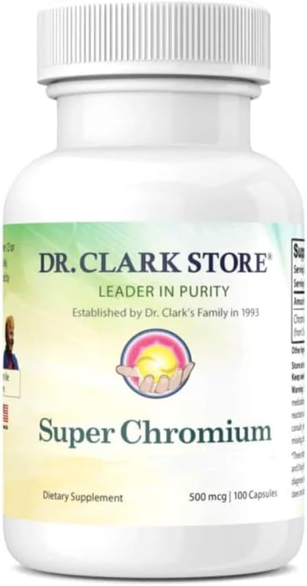 Dr Clark Store Super Chromium, 500 mcg 100 Capsules