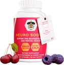 Neuro Soothe, Soporte para Neurodiversidad y Salud Mental, Ayuda con Cerebro Bienestar y Calma Natural, Blue Rasberry y Cherry Flavor 90 Gummies, 30 Day Supply