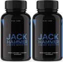 rize labs - Jack Hammer Libido Booster Suplemento para Hombres, Powerful All Natural Formula to Improve Performance (120 Capsules)
