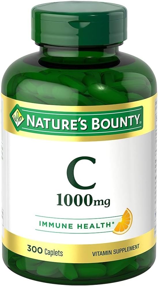 Vitamina C 1000mg de la naturaleza, apoya la salud inmune y antioxidante, suplemento de vitamina C, 1 por día, 300 cápsulas vegetarianas