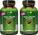 Irwin Naturals Power to Sleep PM - 120 Liquid Soft-Gels, Pack of 2 - with Melatonin, GABA, Ashwagandha, Valerian Root &amp; L-Theanine - 120 Total Servings