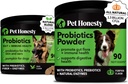 Probióticos Agrupación: Probióticos para perros para la diarrea &amp; bolos de apoyo pólvora &amp; pólvora con enzimas digestivas para la salud de Gut (Duck 90 ct)