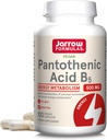 Fórmulas Jarrow Ácido Pantoténico B5 500 mg - 100 Cápsulas Veggie - Vitamina B Esencial - Producción Energética & Metabolismo Soporte - 100 Servimientos
