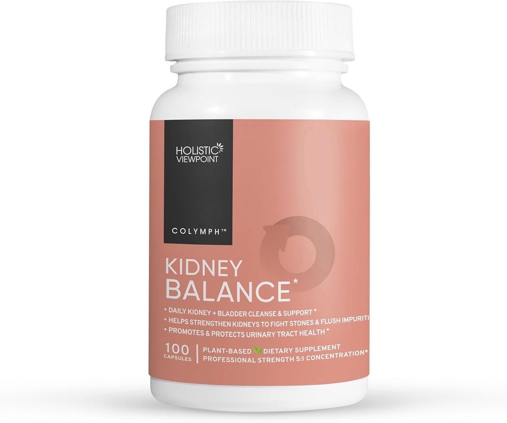 CoLymph Balance: Herbal Supplement, Natural Kidney &amp; Liver Support, Helps Rebalance Male &amp; Female Hormones, Menopause Support, Mejora la salud del tracto urinario y de la próstata, Pelea Piedras, Hot Flashes