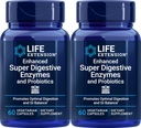 Ampliación de vida Mejores enzimas superdigestivas y probióticos, 60 cápsulas vegetarianas (Pack of 2)