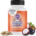 Mangosteen Pericarp Capsules – Organic Freeze Dried Powder Strength, Rich en 56+ Potent Xanthones " Flavonoids, High ORAC – 120 Veggie Capsules