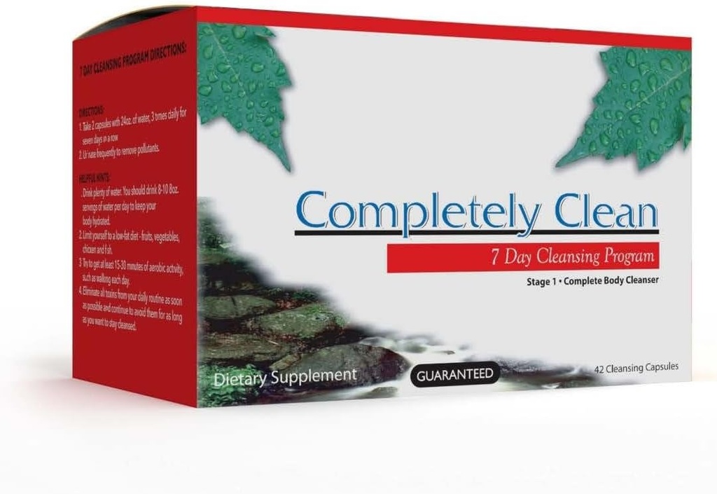 Wellgenix Omni Completamente Limpio - 7 días de limpieza de toxinas - Completas píldoras de apoyo para desintoxicación del cuerpo - Flush Out Toxins & Waste -42 cápsulas