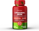 ORZAX Suplemento de hierro 25 mg -Tecnologia lipomal- Alta Biodisponibilidad 90 cápsulas vegetales, ayuda a la nueva producción de células sanguíneas, no especificante, libre no transgénico, para mujeres, hombres, adultos