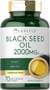 Carlyle Black Seed Oil Softgel Capsules  2000mg ← 70 Pills Silencio para Mujeres &amp; Hombre ← Non-GMO, Gluten Free Herbal Supplement