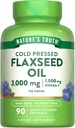 La verdad de la naturaleza Flaxseed Oil Softgels  90 Conde ← Cold Pressed, Non-GMO &amp; Gluten Free Supplement