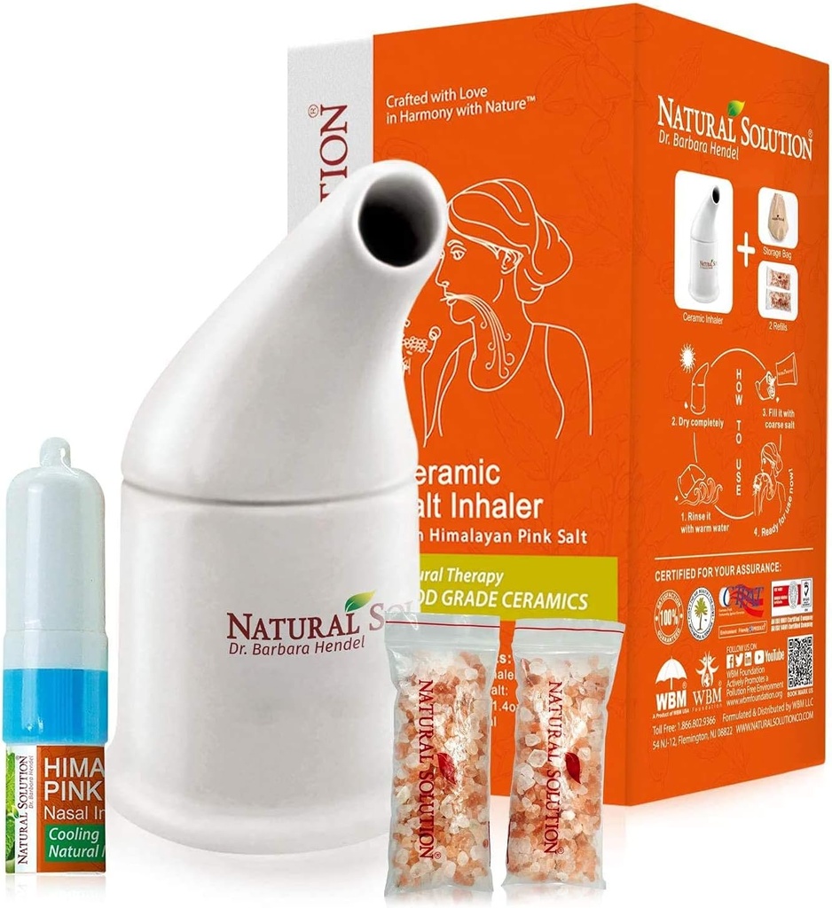 Solución natural NS5061 Inhalador de sal, Rosa