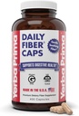 Yerba Prima Daily Fiber Caps Fórmula, 400 cápsulas - Soluble e Insoluble - con Psyllium Seed Husks, Acacia Gum, Apple Fiber y Más - Suplemento dietético