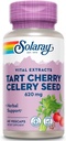 SOLARAY Tart Cherry " Celery Seed ← Saludable Uric Acid Levels, Joint, Muscle Recovery " Sleep Support ← 60 VegCaps