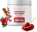 La presión de la cocina roja se ha ido – Daily Superfood Powder Con Hibiscus, Hawthorn Berry, Bay Laurel, Ginger &amp; Más – 200g, 30 días de suministro