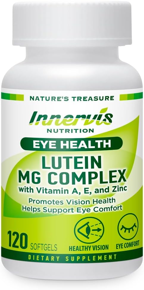 Lutein &amp; Magnesium – Eye Health &amp; Comfort Support, Antioxidant, 120 Softgels