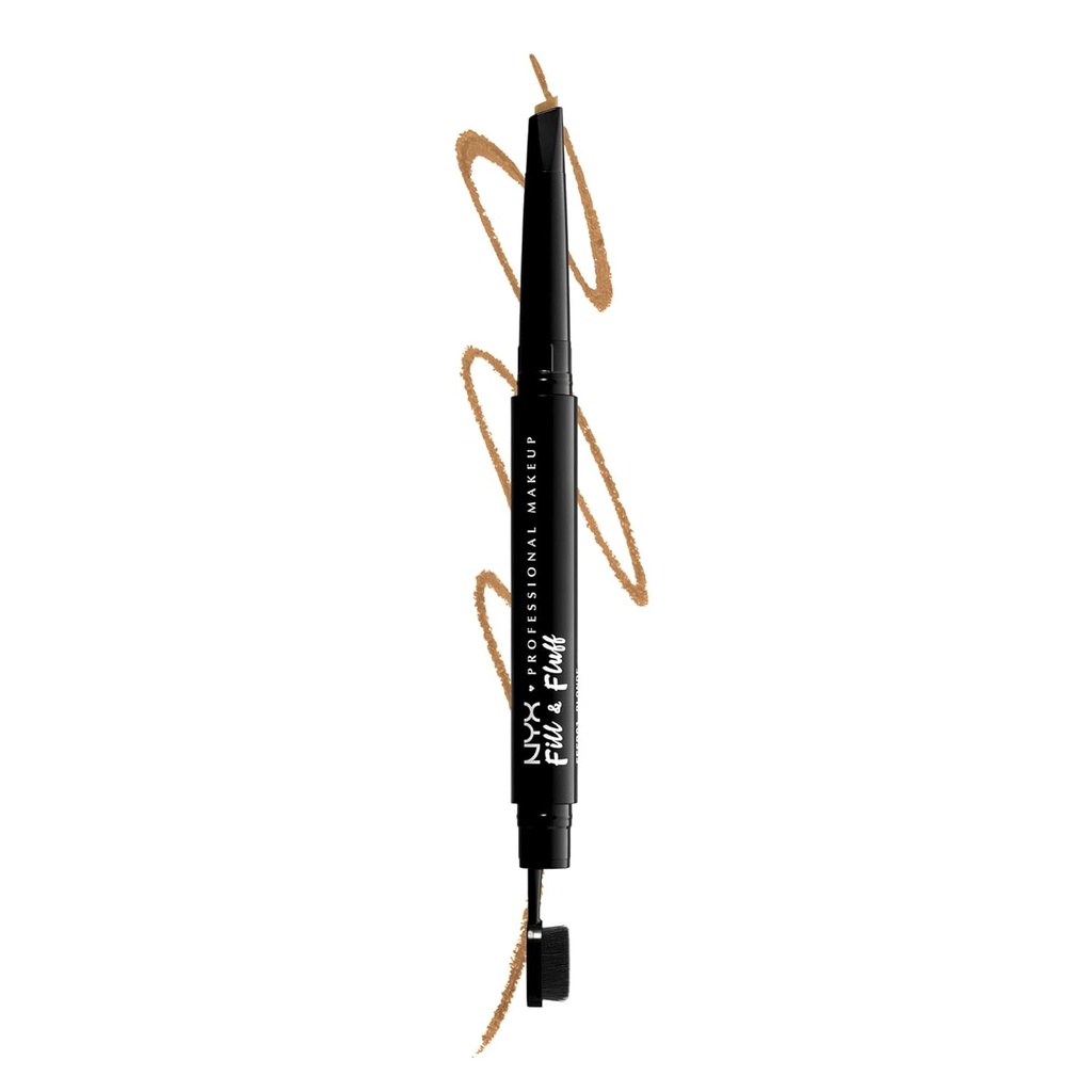 NYX MAKEUP PROFESIONAL Fill &amp; Fluff Eyebrow Pomade Pencil, Blonde