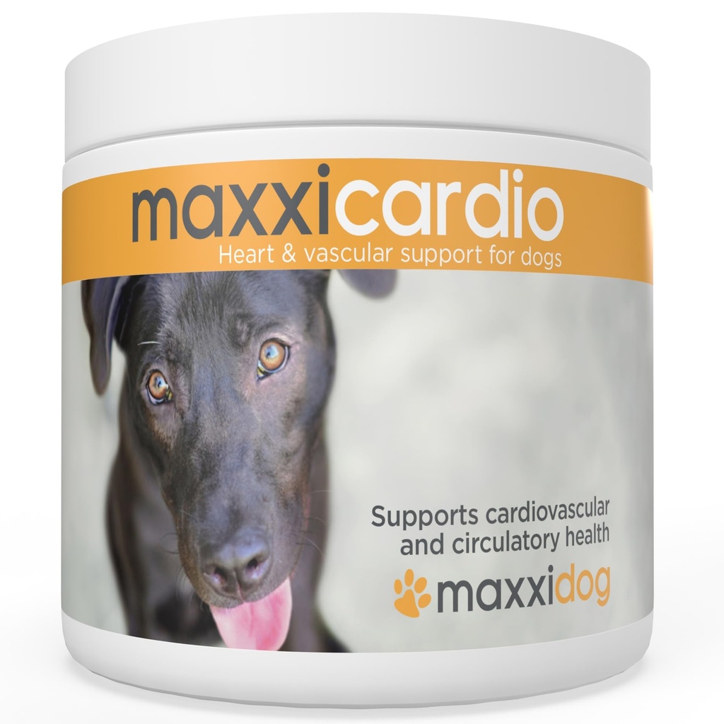 maxxipaws maxxicardio Heart &amp; Cardiovascular Powder Suplemento para perros, 3.2oz