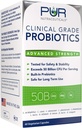 Probióticos de Grado Clínico * 50 Billones CFUs/Serving * 10 Strains * Prebiótico incorporado * 60 cápsulas diarias - 2 meses de suministro * Todo Natural 100% Made in USA