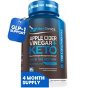 Herbtonics Apple Sider Vinegar con Keto BHB Salts - GLP-1 Suplemento de apoyo para el metabolismo y el control de la competencia, 240 cápsulas.