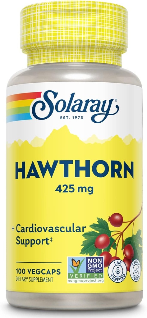 SOLARAY Hawthorn Berry 425mg  100 VegCaps