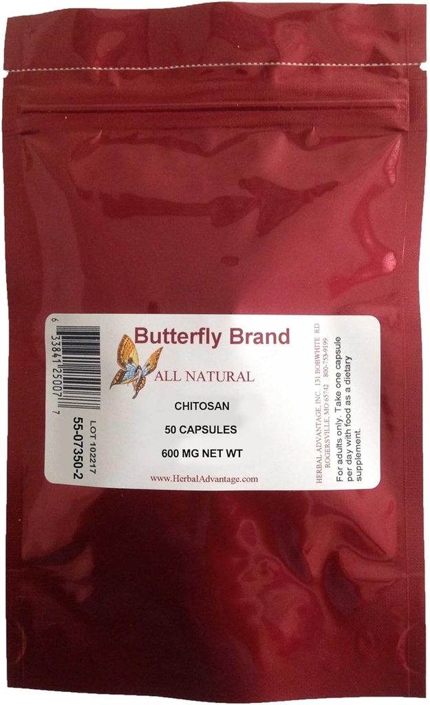 Chitosan Capsules 600mg Bolsa de 50