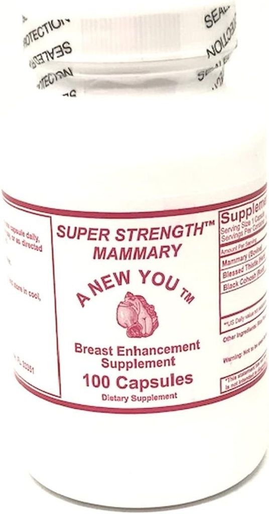 Super Strength Mammary Breast Enhancing Formula for Crossdressing Men and Trans-Women 100 Count Capsules