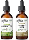 Wild &amp; Organic Green Tea Tincture 2 fl oz &amp; Licorice Tincture 2 fl oz
