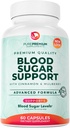 PurePremium Normal Blood Sugar Support Supplement - 20 Active Ingredients Complex to Support Blood Sugar Levels Ya en The Normal Range - with Cinnamon, Bitter Melon, Chromium, Mulberry - 60ct