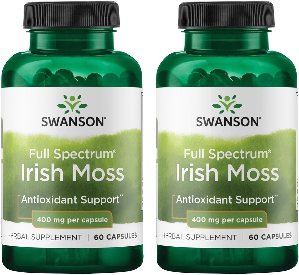 Swanson Full Spectrum Irish Moss 400 Milligrams 60 cápsulas (2 Pack)