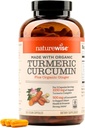 NatureWise Curcumin Turmeric 2250mg - 95% Curcuminoids " BioPerine Black Pepper Extract for Advanced Absorption - Daily Joint and Immune Health Support - Vegan, Non-GMO, 360 Conde[120-Day Supply]