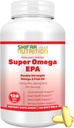SHIFAA NUTRITION Halal Fish Oil Softgels 120 Ct, Double Strength - Halal Omega 3 Fish Oil Supplements. Wild Caught, Non-GMO ' Purified