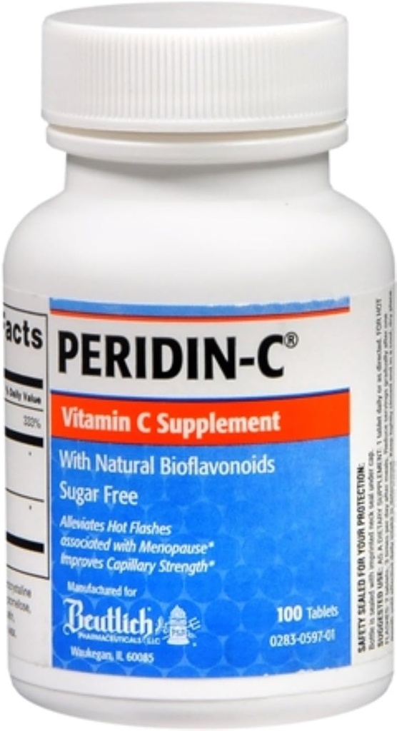 Peridin-C Vitamina C Tabletas 100 Tabletas (Pack of 2)