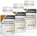 1400 mg Glutatión Liposomal, Complejo Superior de Absorción Reducir el Suplemento Glutatión con Vitamina C, Ácido Hialurónico, Antioxidante Maestro para Detox Hígado, Cerebro, Esquí