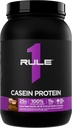 Regla 1 Casein Protein - 25g Protein y 11g EAAs Por Serving from Slow-Release Micellar Casein for Overnight Recovery and Sustained Delivery Between Meals (2 libras, Chocolate Peanut Butter)
