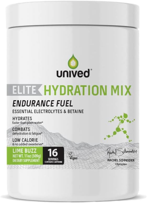 Mezcla de hidratación de élite unida - Electrolitos esenciales " Betaine for Optimal Hydration " Bajo Calorie ← Lime Buzz (Caffeinated)