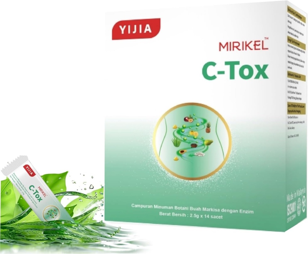 Usoway Healthcare Product, Daily Detox " Digestion Support – Natural Fiber Blend for Bloating Relief, Energy " Light Lifestyle.(14 Sticks, C-TOX)