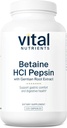Vital Nutrients Betaine HCL Pepsin with Gentian Root Extract ¦ Digestive Enzyme Formula to Support Protein Digestion and Nutrient Absorption* TEN Gluten, Dairy, Soy Free TEN 225 Capsules